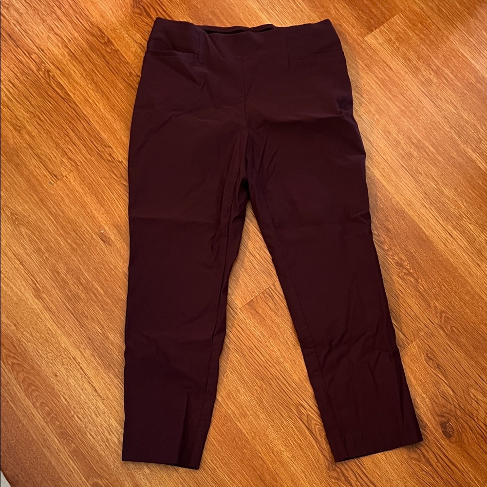 Chico's Perfect Stretch Ankle Pants in Deep Purple